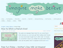 Tablet Screenshot of imaginemakebelieve.com